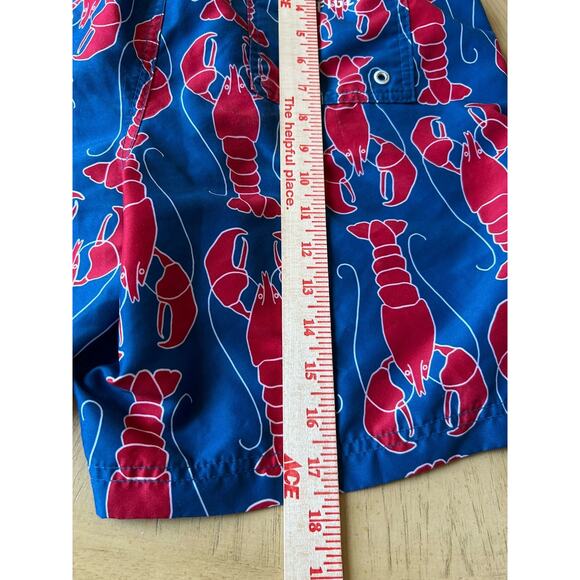 lobster Swim Trunks Shorts mens Medium Surfer Board blue red Tommy Hilfiger USA - Picture 10 of 11